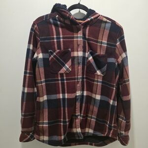 Realtree Maroon and Navy Plaid Jacket